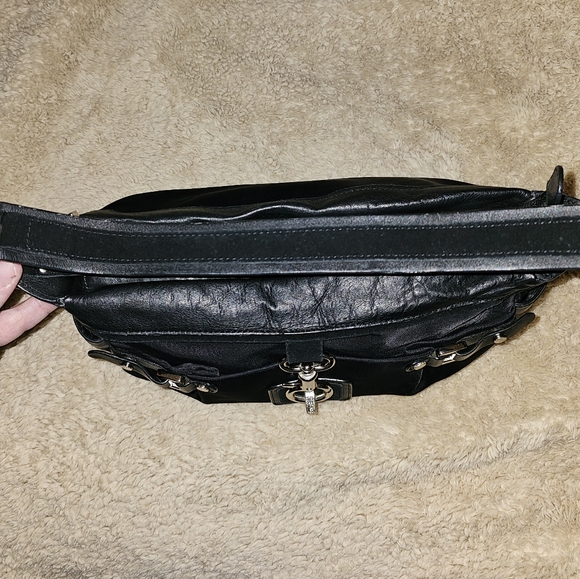 Furla Black Nylon and Leather hobo bag EUC - Picture 11 of 16